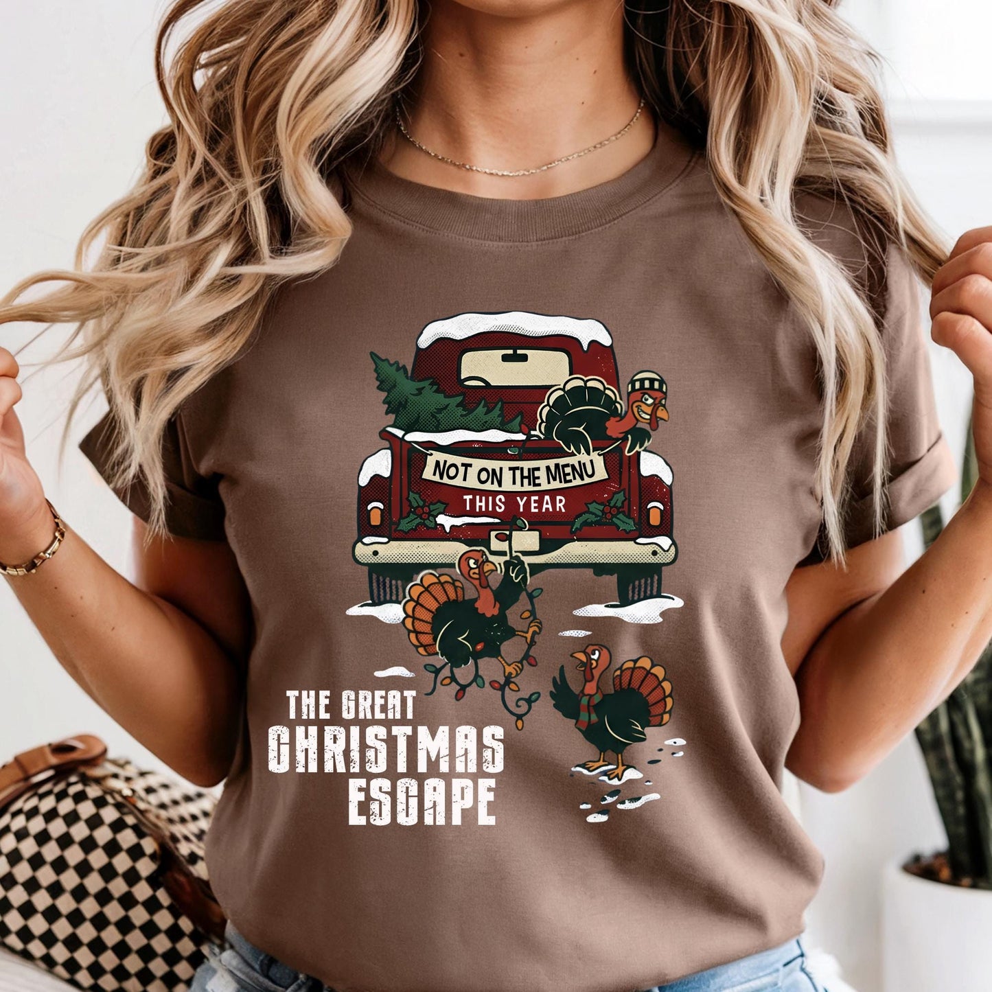 Funny Christmas Comfort Colors® Shirt, The Great Christmas Escape Shirt, Not On The Menu This Year  Tee
