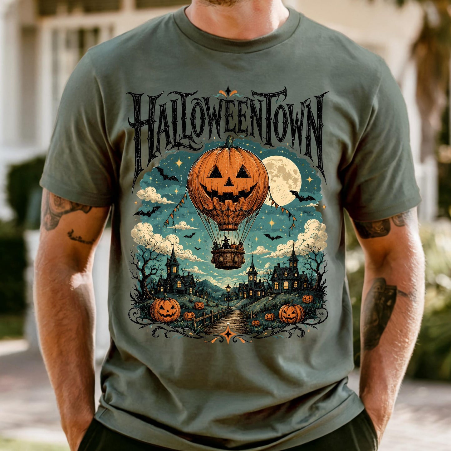 Comfort Colors Halloweentown  Shirt Spooky Season Fall Tee Halloween Gift