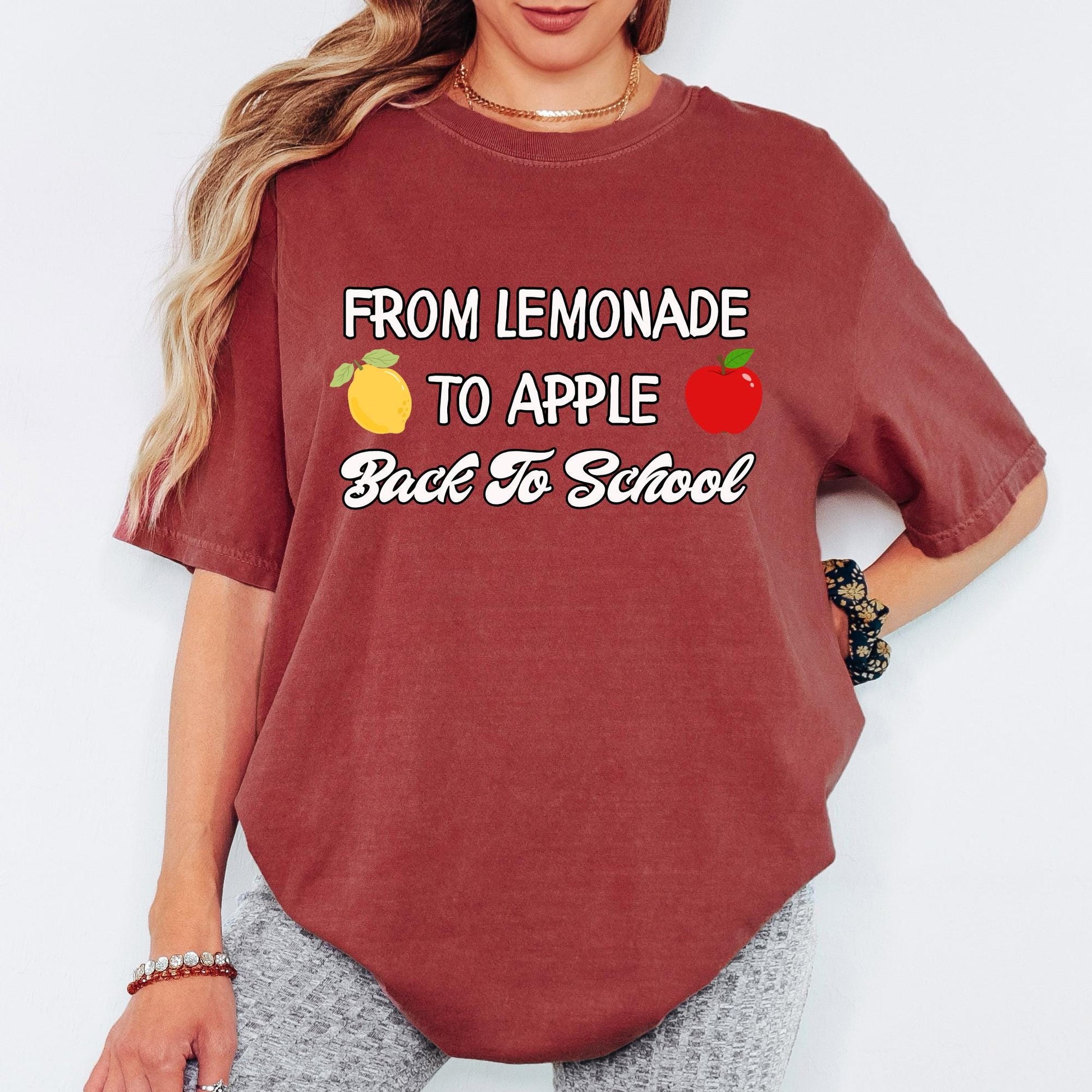 Comfort Colors® From Lemonade to Apple Shirt, Back To School Teacher Gift