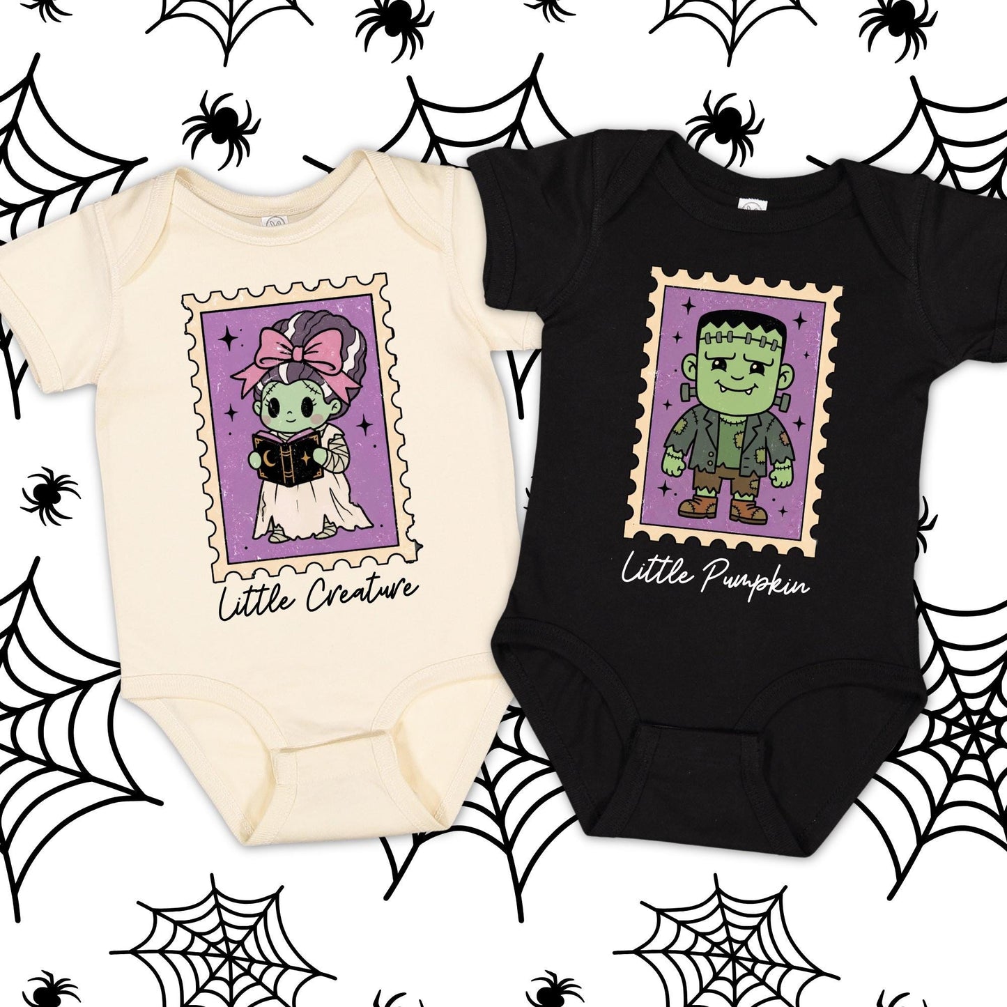 Custom Cute Montsers Baby Bodysuit, Halloween Onesie®, Gift For New Mama, Pregnancy Announcement Gift