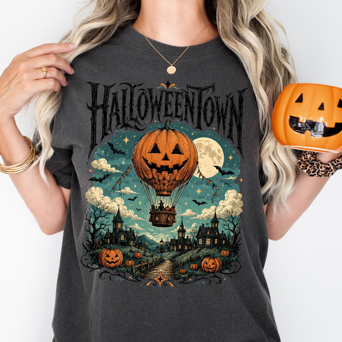 Comfort Colors Halloweentown  Shirt Spooky Season Fall Tee Halloween Gift