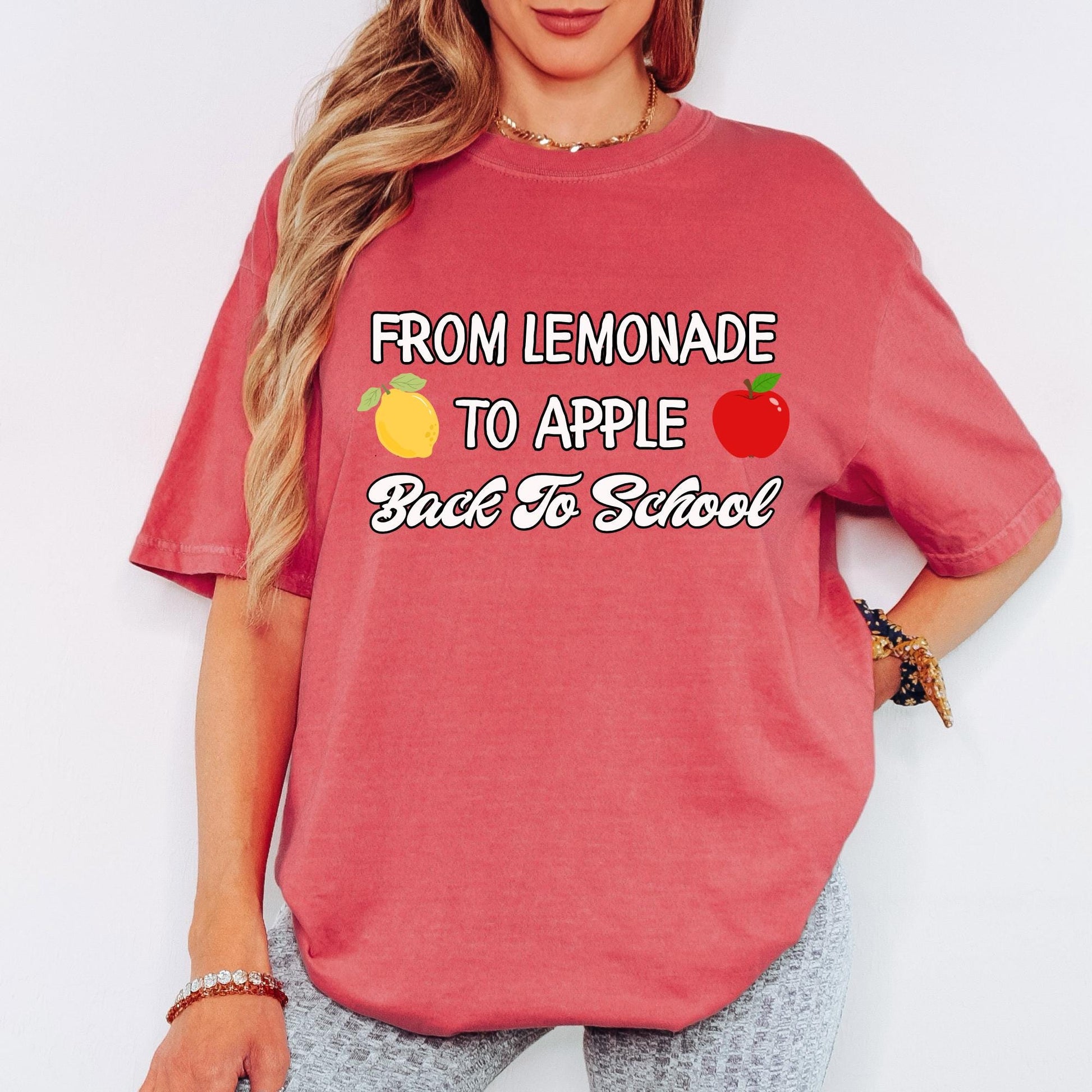 Comfort Colors® From Lemonade to Apple Shirt, Back To School Teacher Gift